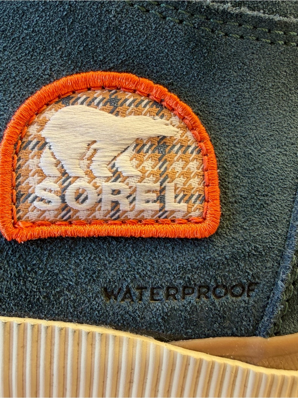 Sorel NIB Waterproof Dark Green Suede Lace-Up Rain Winter Casual Boots Sz 8 - Picture 6 of 12